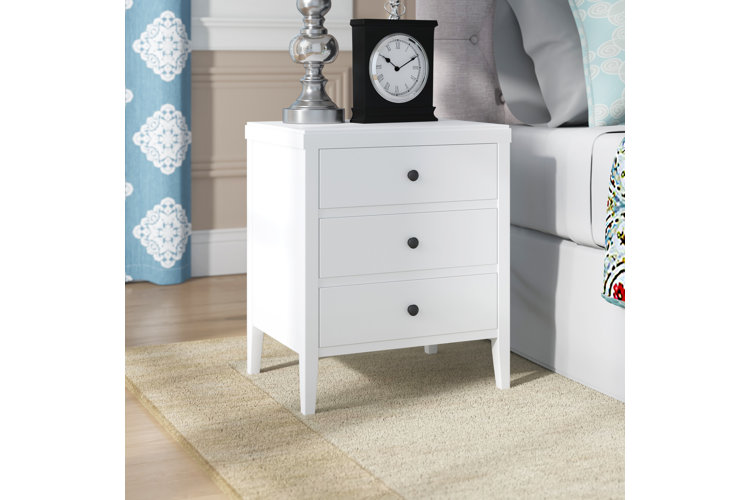 Low deals white nightstand